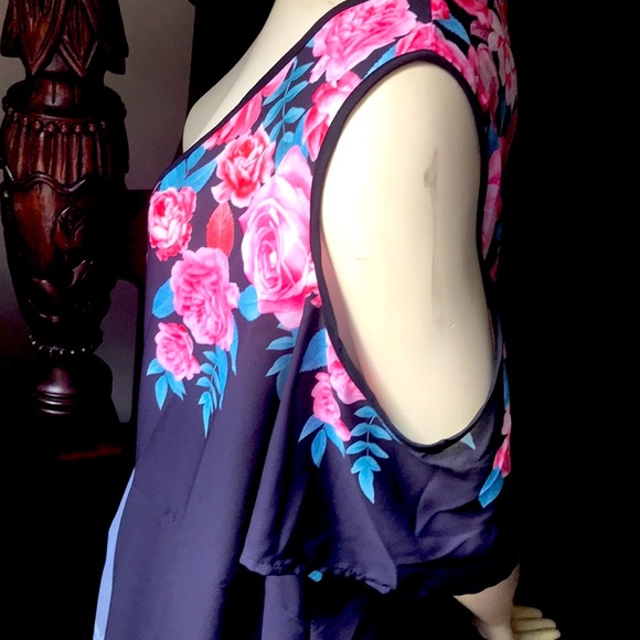 Rosegal  floral print wrapped dress size 4X - Picture 7 of 14